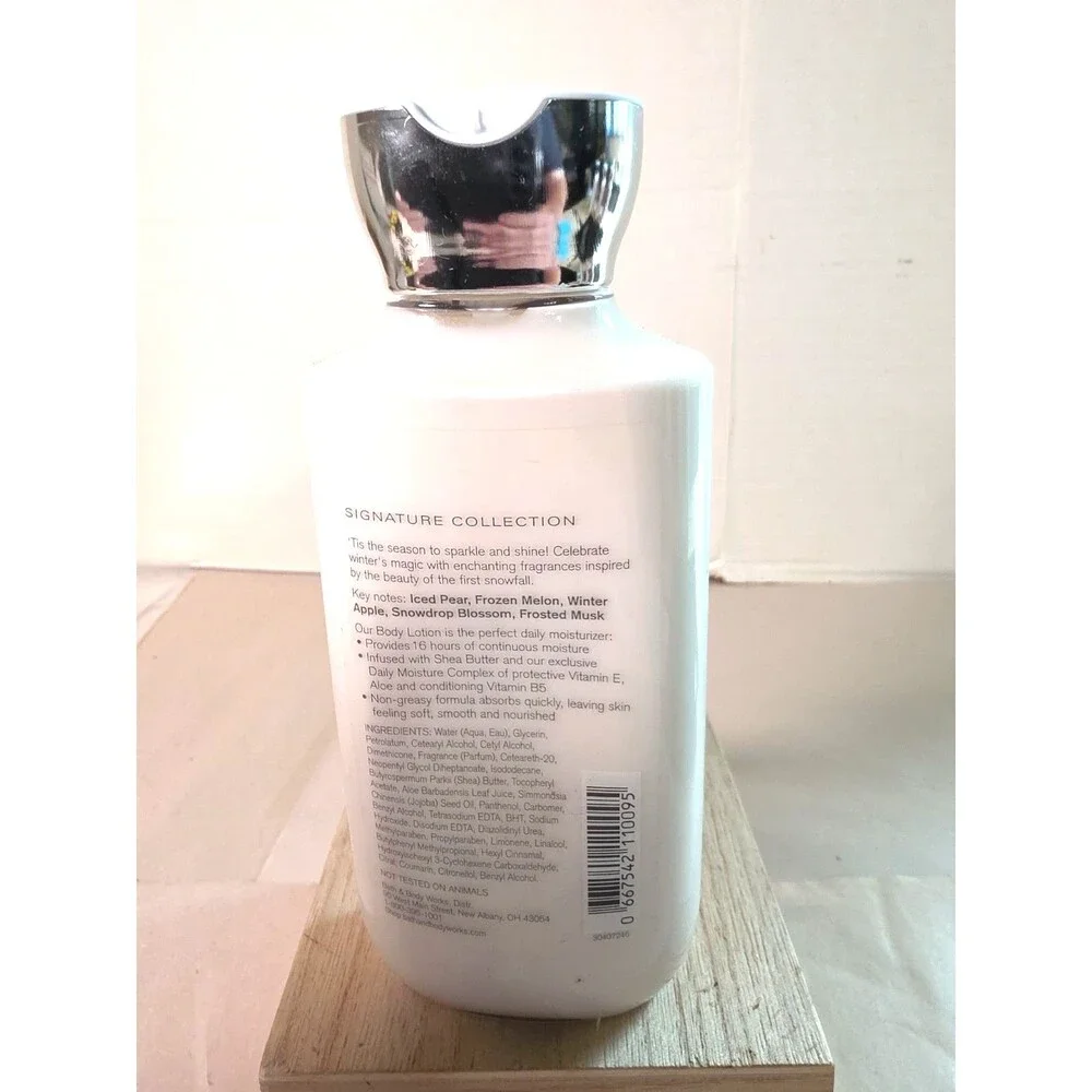 New Bath & Body Works Fresh Sparkling Snow Moisture Body Lotion Cream 8 oz